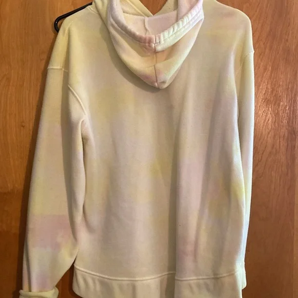 4/$10 Yellow and pink Frida Tie Dye hoodie small - Picture 4 of 4